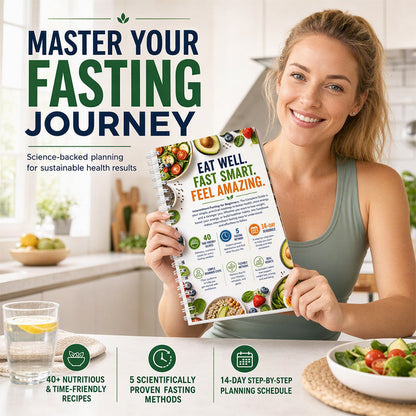 🥗🍳 Fasten-Kochbuch mit 40+ Rezepten – Nährstoffreich & hungerstillend für Stoffwechselgesundheit | Hochwertige Qualität