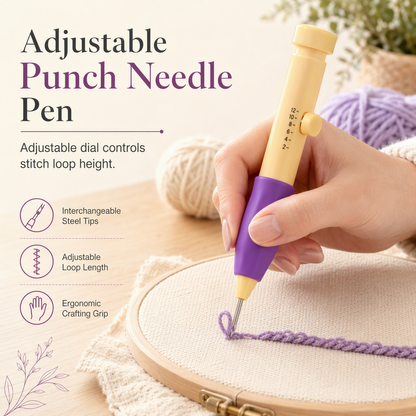 🎁 2+1 GRATIS!!✨ Punch Needle Stickwerkzeug-Set