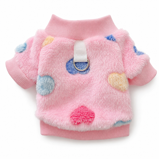 🐾💕 Warme Haustier-Sweaterweste mit Leinenring 🐶🐱