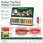 🎄 50% Rabatt! 🎁 10-teiliges Weihnachts-Lippenpflegeset – Feuchtigkeitspflege für jeden Tag, perfekt als Geschenk