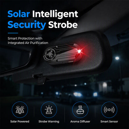 📢Kaufen 1, erhalten 1 gratis🍷 Solarbetriebene LED-Warnleuchte für simulierten Autodiebstahl