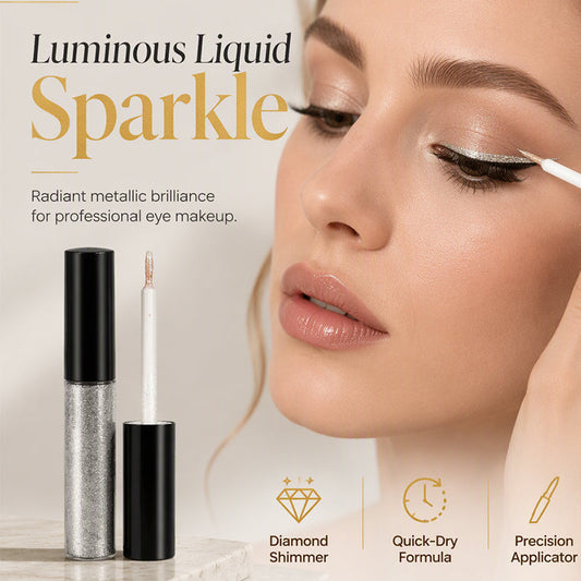 ✨ Liquid Glitter Eyeliner – High-Shine & Precision Application