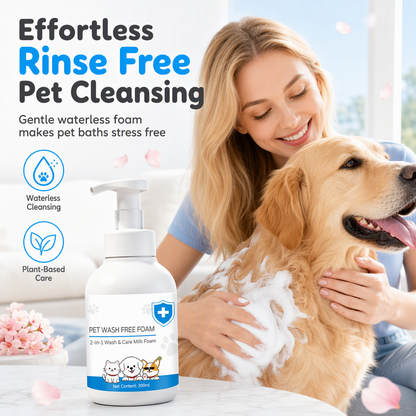 🐾 Wasserloses Reinigungsmousse für Hunde und Katzen – sauber, frisch und stressfrei ohne Bad