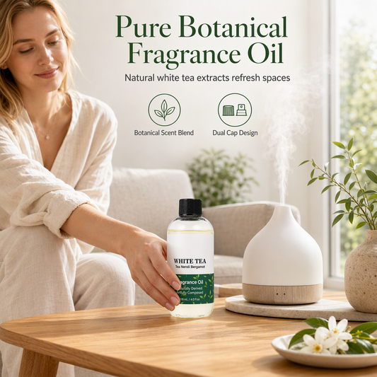 🌿 Raumduft mit Weißem Tee, Orangenblüte & Bergamotte für ein frisch duftendes Zuhause