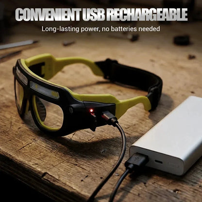 🔦 Wiederaufladbare LED-Stirnlampe – 5 Modi, Gestensteuerung, USB-Aufladung, wasserdicht