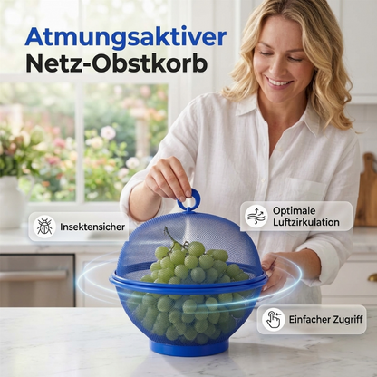 🧺 50% RABATT! 🍎 Obstkorb mit Deckel – Schützt & erhält die Frische ✨