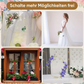 🌸 Dekorativer Reif in Goldton mit Holzständer
