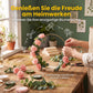 🌸 Dekorativer Reif in Goldton mit Holzständer