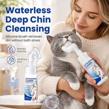 🐾 Wasserloser Reinigungsschaum für das Kinn von Katzen und Hunden