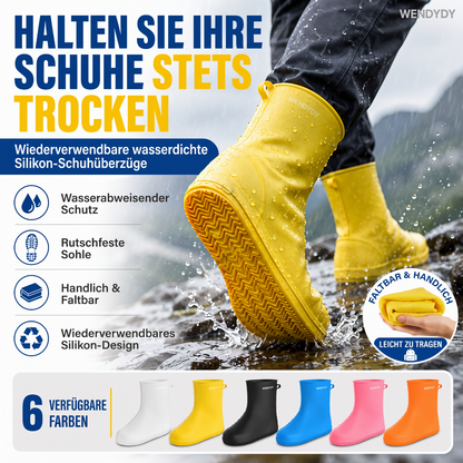 📢📢40% RABATT !!⏰Wiederverwendbare Regenschuhüberzieher aus Silikon – rutschfeste, faltbare wasserdichte Schuhschützer für Outdoor, Reisen & den täglichen Gebrauch