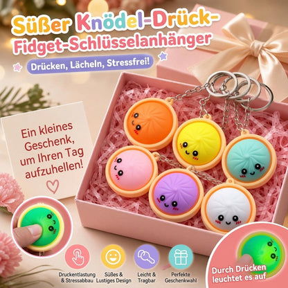 🔥 Reizender Anti-Stress-Spielzeug-Schlüsselanhänger in Knödelform – beleuchtet (reagiert auf Berührung)