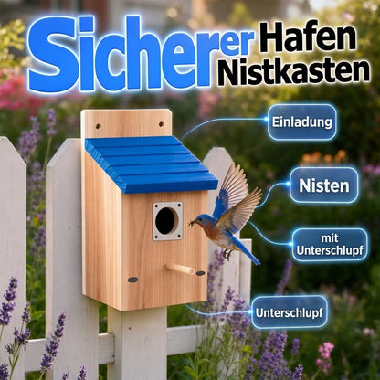 🔥50 % Rabatt🔥Wetterbeständiges Vogelhaus aus Holz für den Außenbereich