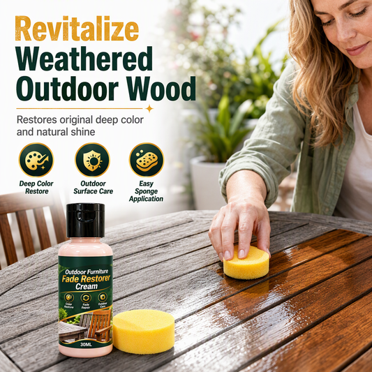 🪵 Auffrischungscreme für Outdoor-Holz – 30 ml, Farbe und Schutz in einem