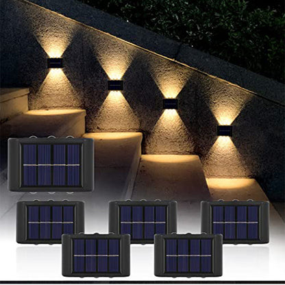 Solarbetriebene Wandleuchte (nach oben und unten gerichtet)