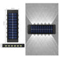 Solarbetriebene Wandleuchte (nach oben und unten gerichtet)