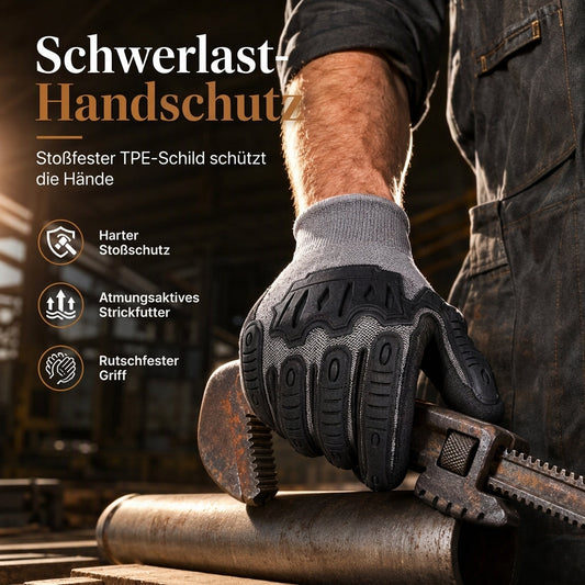 Verdickte, stoßfeste Arbeitshandschuhe