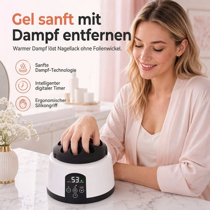 36W elektrischer Dampf Nagellack-Entfernungsgerät – Professionelle Vorrichtung zum Entfernen von Gellack und Acrylnägeln für Maniküre