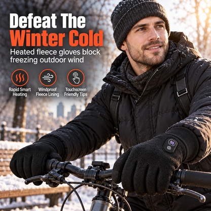 Elektrisch beheizbare Handschuhe für Damen und Herren – Winterwarme Touchscreen-Thermohandschuhe für Motorradfahren, Skifahren und Outdoor-Sportarten