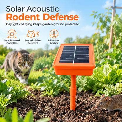 Solarbetriebener Mäuseschreck mit Katzenmiauen