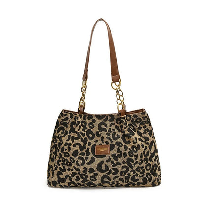 📢🎉50%Rabatt!!!🛍️✨Retro-Shopper mit Leopardenmuster für Damen