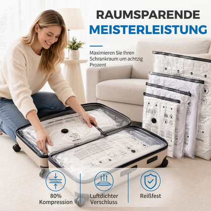 Platzsparende Vakuum-Aufbewahrungsbeutel
