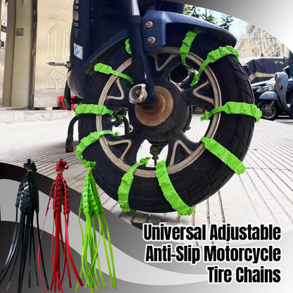 🔗 Universal Verstellbare Anti-Rutsch Motorrad Reifenketten ⛓️