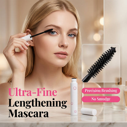 Die Mascara mit der feinen Bürste hilft dabei, die Wimpern von der Wurzel her zu kämmen und sorgt so für ein klareres, strukturierteres Make-up-Ergebnis.