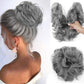 Unordentlicher Seitenkamm Clip In Bun Haar Accessoire