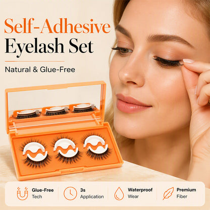 Self-Adhesive Natural Look False Eyelashes