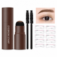 Eyebrow Stamp and Headband Stencil Set with Hairline Powder and Brushes