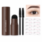 Eyebrow Stamp and Headband Stencil Set with Hairline Powder and Brushes