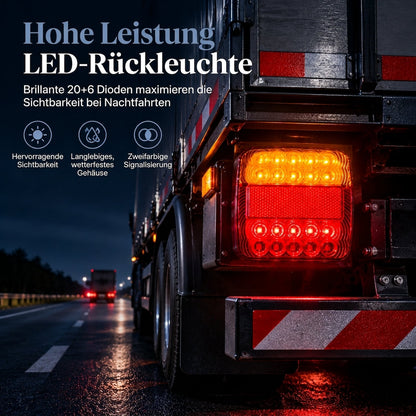📢📢40% RABATT !!⏰Quadratische zweifarbige LED-Rückleuchten