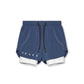 Zweilagige Shorts für Kraft- und Freizeitsportarten