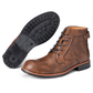 Ideales Geschenk - Vintage, lässige, wasserdicht, rutschfeste Stiefel aus Leder mit Fußgewölbestütze für Herren