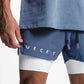 Zweilagige Shorts für Kraft- und Freizeitsportarten