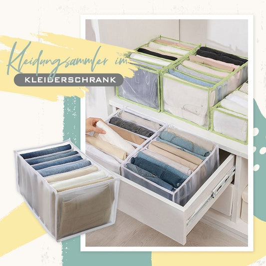 Kleidungsammler im Kleiderschrank