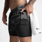 Zweilagige Shorts für Kraft- und Freizeitsportarten