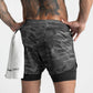Zweilagige Shorts für Kraft- und Freizeitsportarten