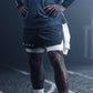 Zweilagige Shorts für Kraft- und Freizeitsportarten