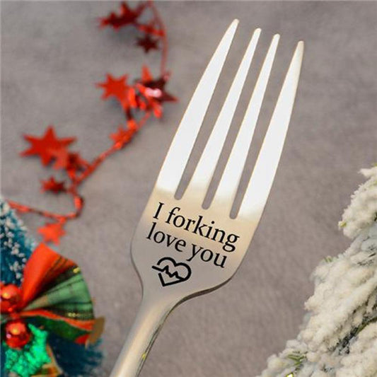 💝Engraved Fork Gift-Bestes lustiges Geschenk für einen geliebten Menschen