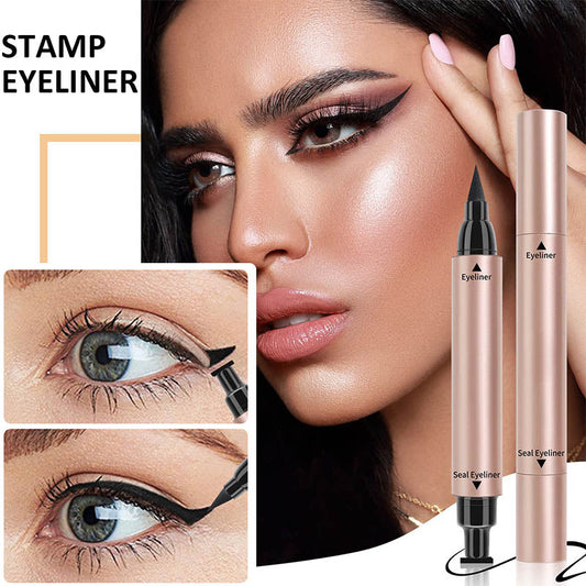 Flüssiger Eyeliner-Stift mit doppeltem Kopf und dreieckigen Flügeln