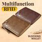 🔥 Men's Essentials✨💰 Multifunktionale RFID-Blockierung Wasserdicht Strapazierfähige PU-Leder Geldbörse 🎁