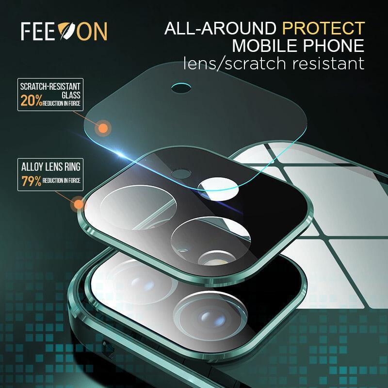 Feeon®Anti-Peep doppelseitige Schnallen iPhone-Hülle-4