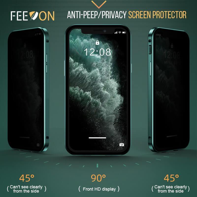 Feeon®Anti-Peep doppelseitige Schnallen iPhone-Hülle-2