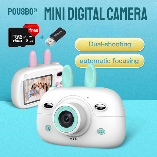 Pousbo® Mini-Digitalkamera mit Doppelaufnahme