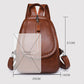 Women's Braided Clamshell Leather Backpack Convertible Crossbody Bag - Gift Choice