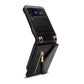 Damen Umhängetasche Handyhülle mit Geldbörse für Samsung Galaxy Z Flip3 5G/Flip4//Flip5
