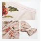 Damen Vintage Botanical Floral Design Print Lace-Up Kleid